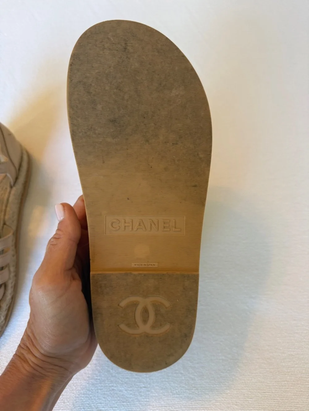 CHANEL Beige Strappy Espadrille Fisherman Sandals - Picture 5 of 14